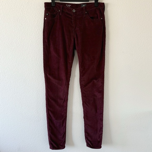 Adriano Goldschmied the legging super skinny red corduroy jeans size 27 - Picture 1 of 6
